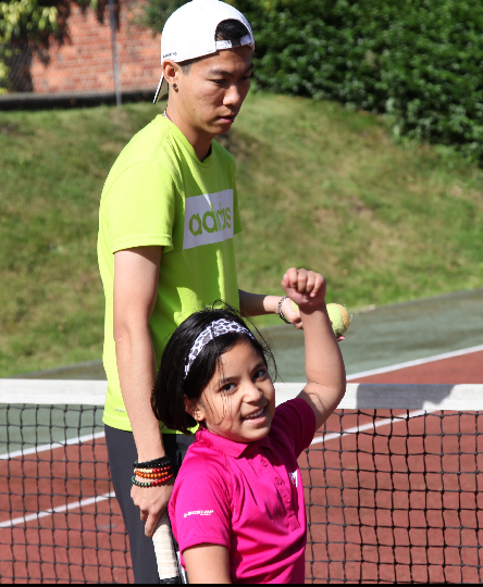 Mini tennis coaching at Activeace Arena